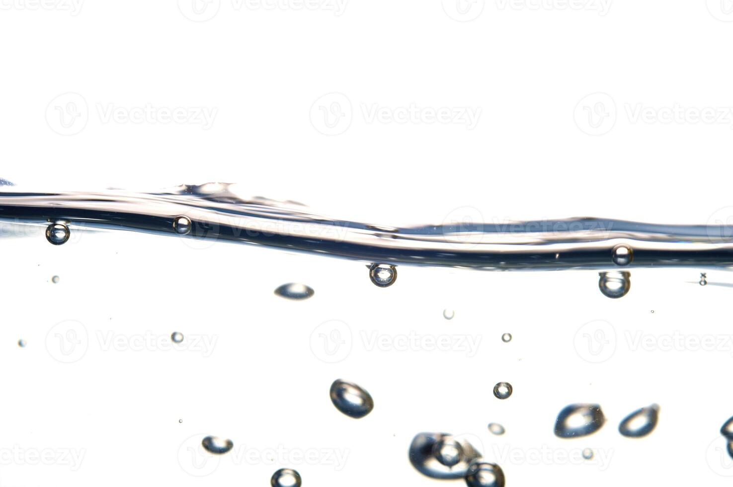 Fresh water with waves and bubbles photo