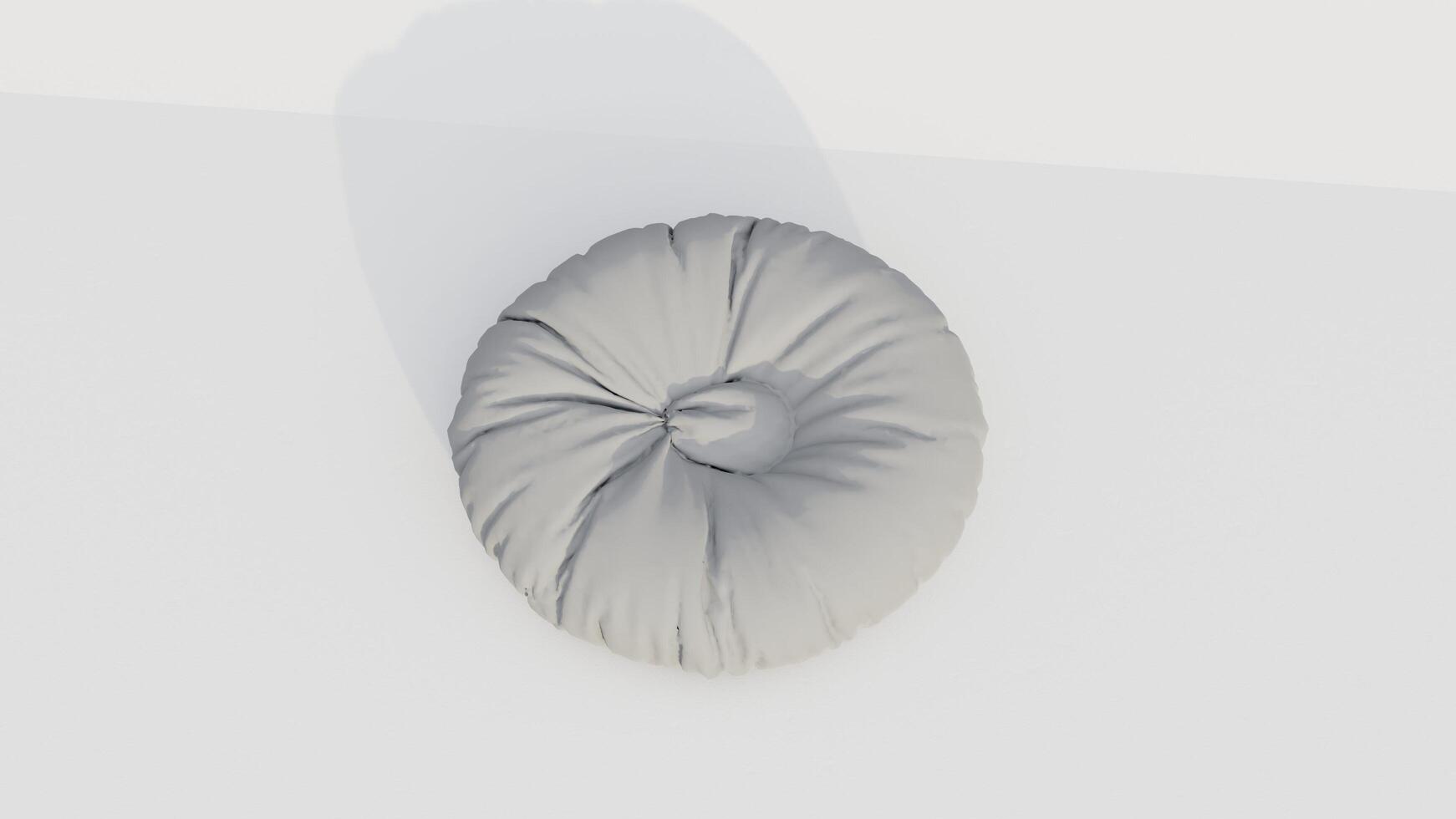 3d rendering round beanbag photo