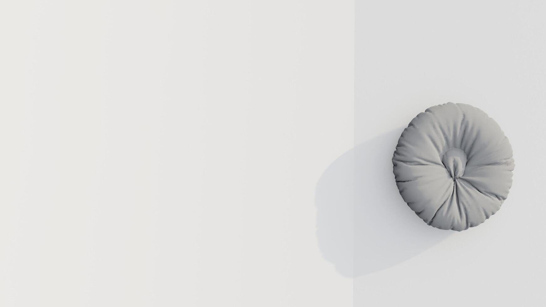 3d rendering round beanbag photo