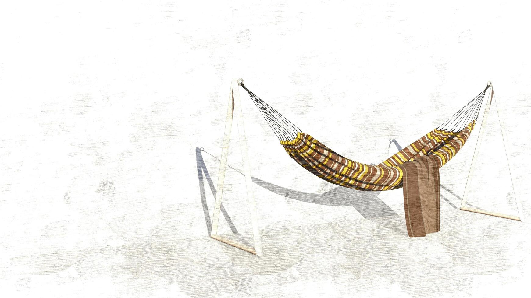 3d rendering hammock photo