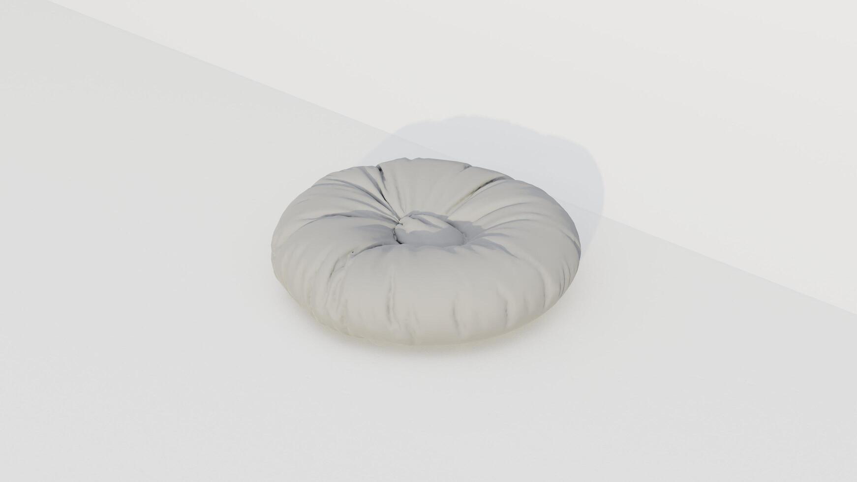 3d rendering round beanbag photo