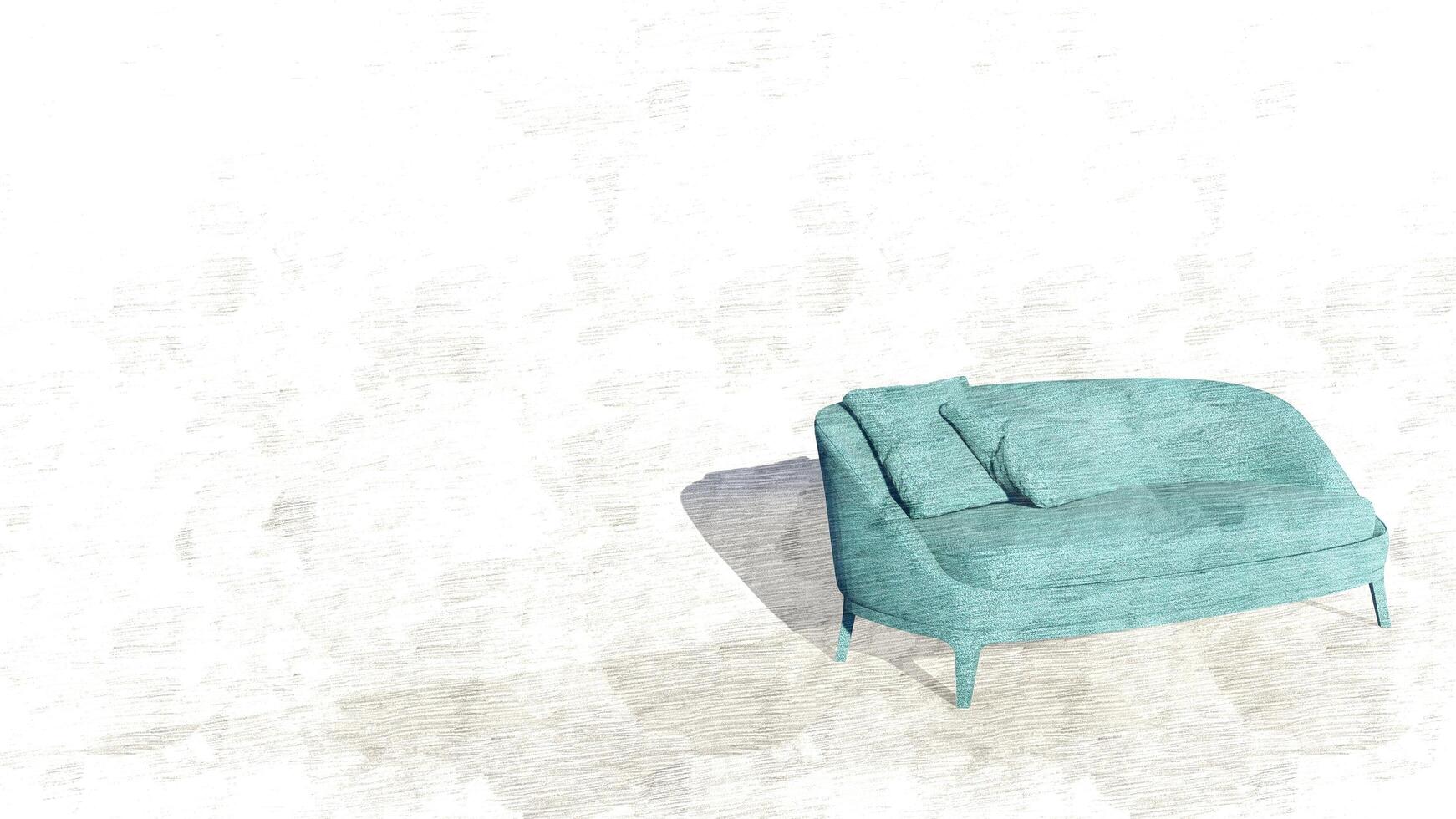 3d rendering modern minimalist sofa photo