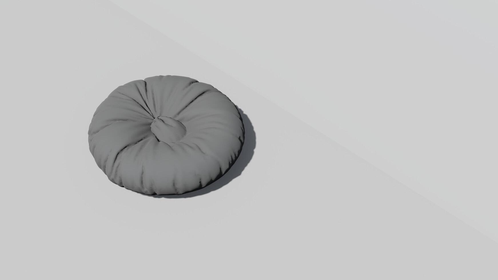 3d rendering round beanbag photo