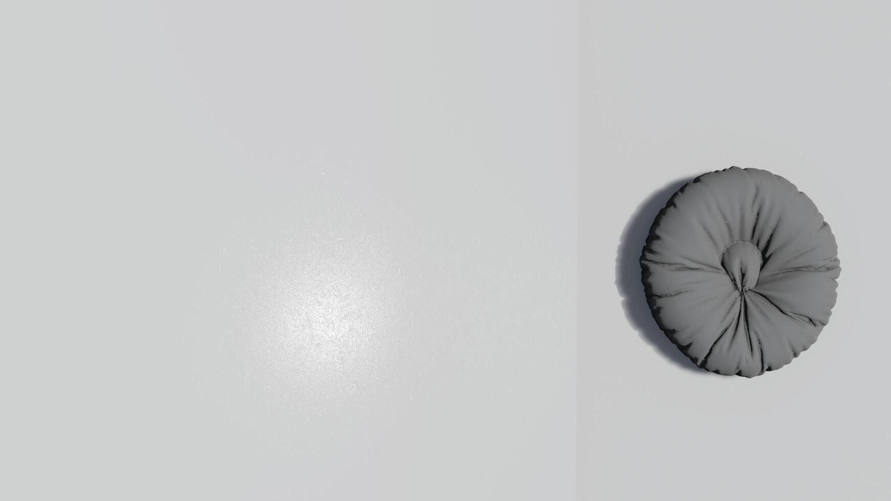 3d rendering round beanbag photo