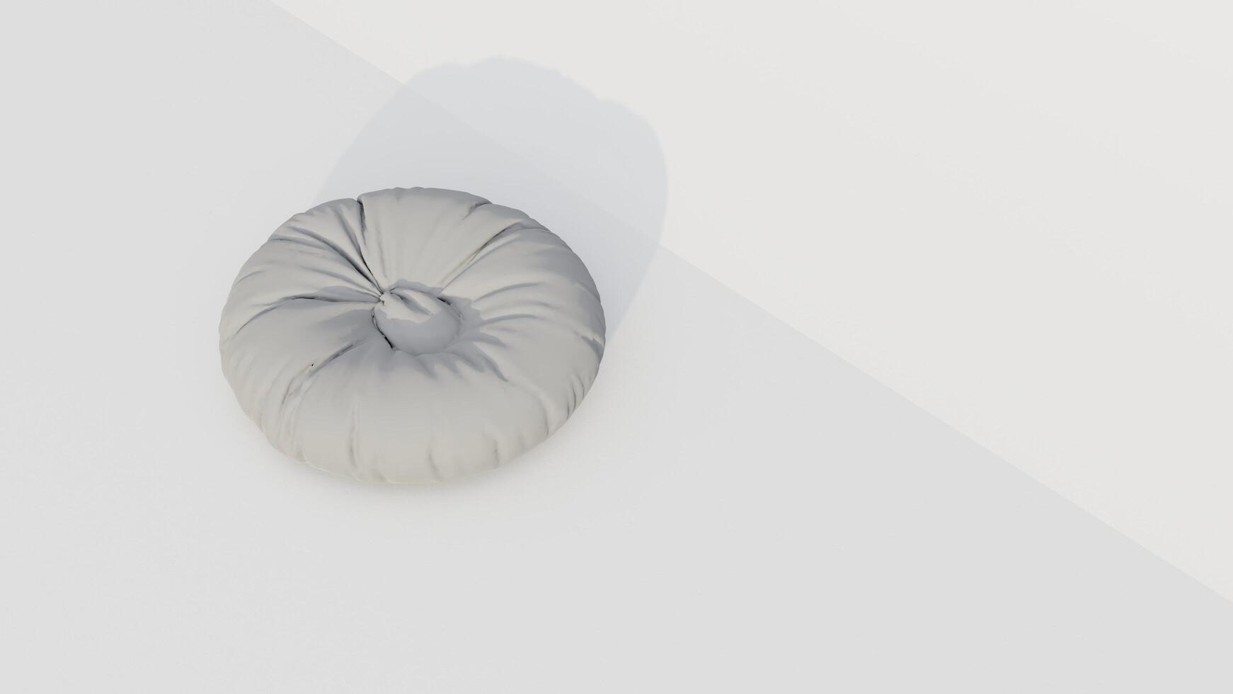 3d rendering round beanbag photo