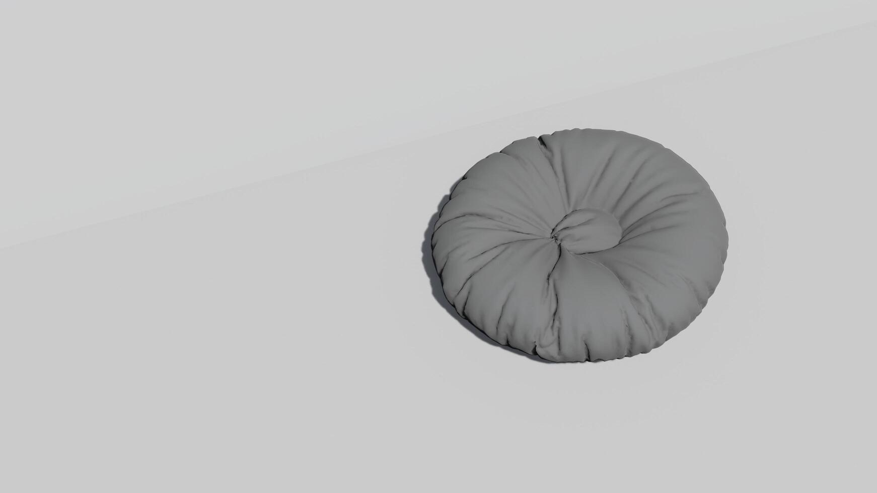 3d rendering round beanbag photo