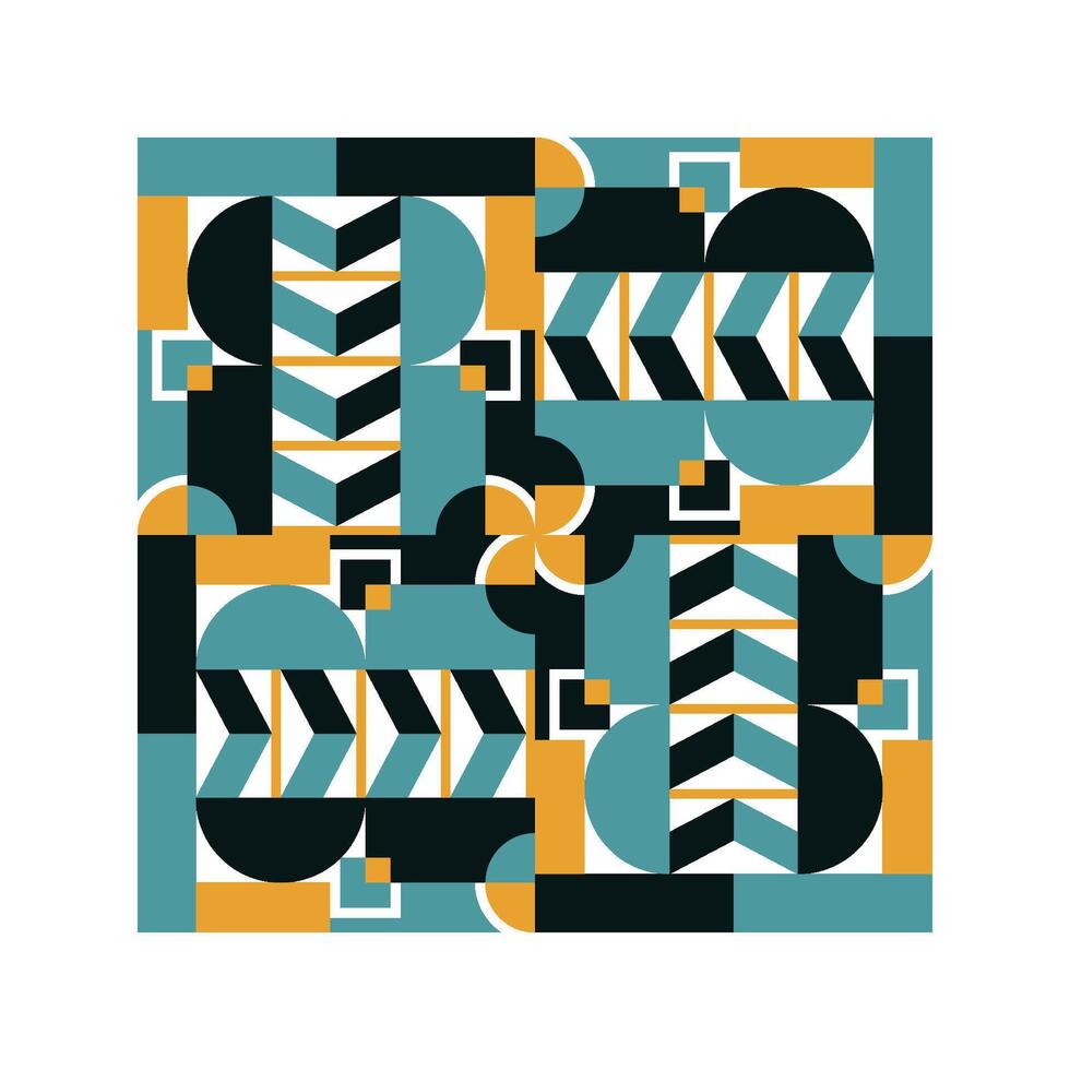 ILLUSTRATION 98 MODERN GEOMETRIC PATTERN ARTWORK vector