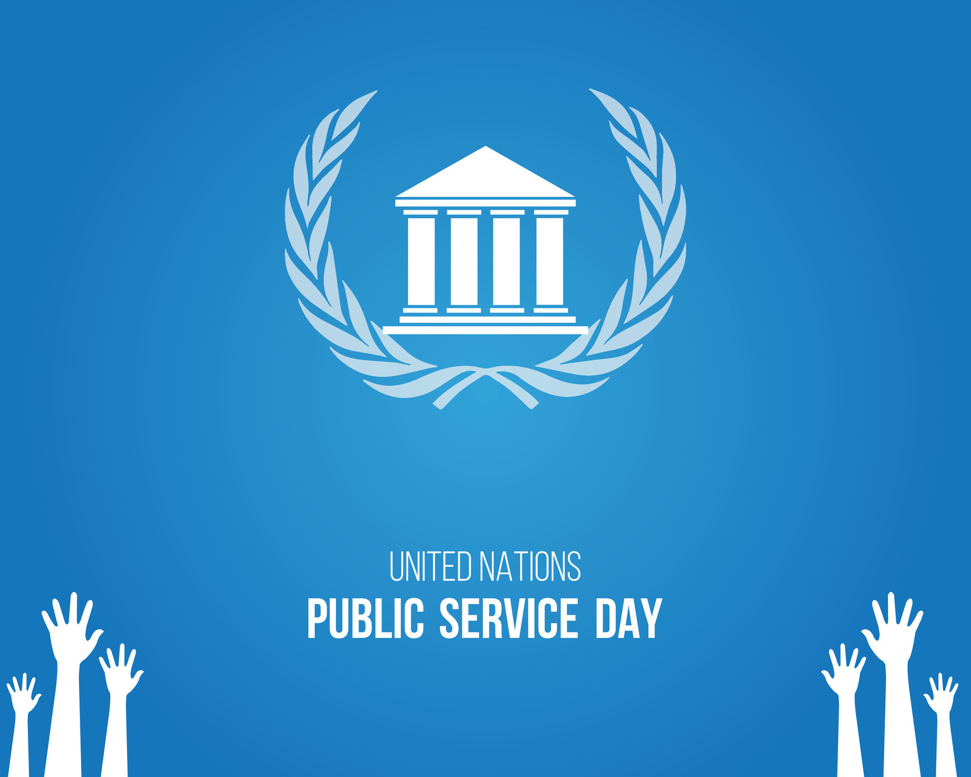 United Nations Public Service Day June 23 Holiday concept Template for background with banner