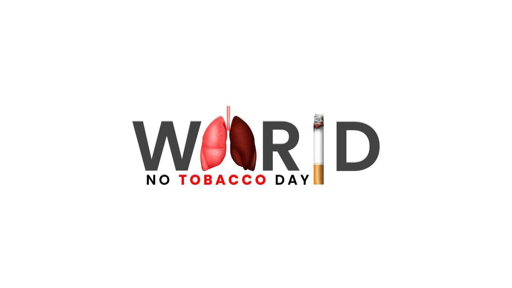 World Tobacco Day, No Smoking Day Social Media Poster Design vector