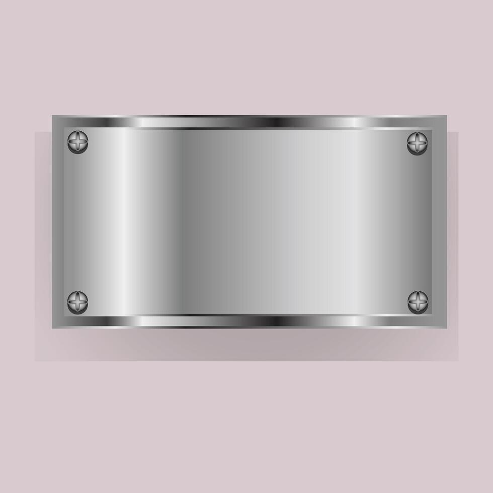 Metal Plate Background vector