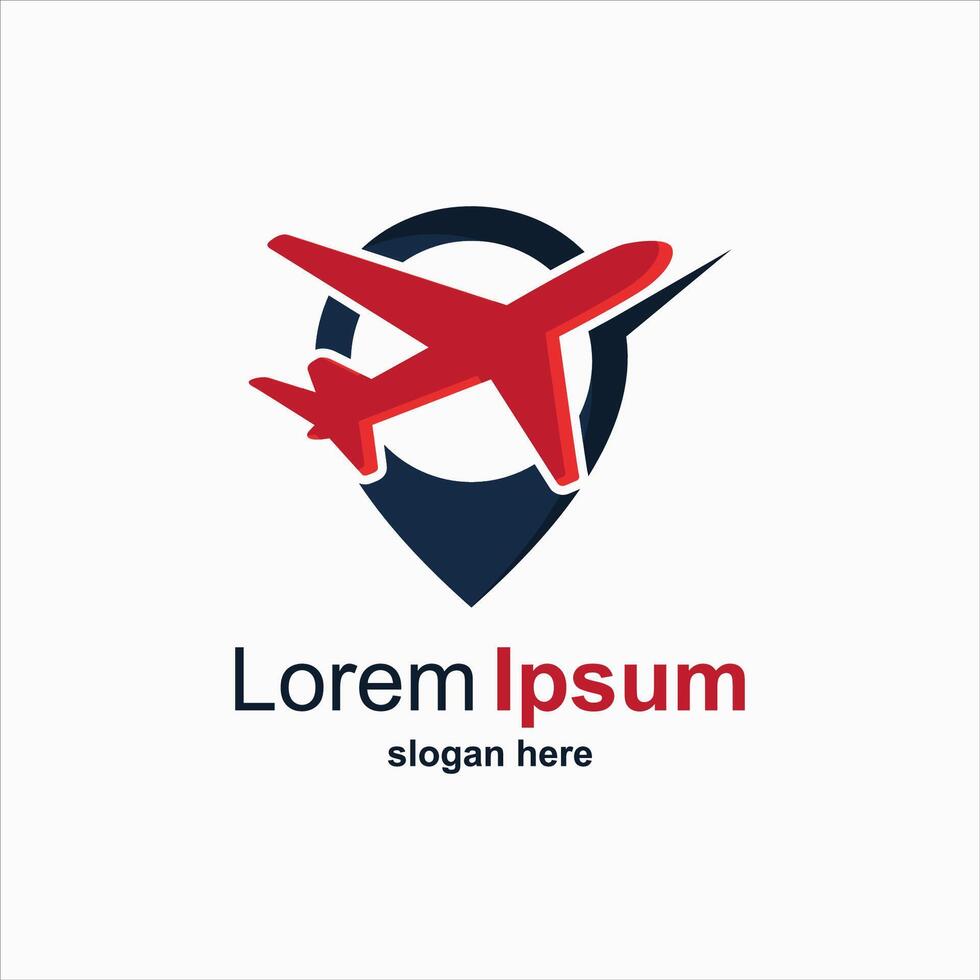 Detailed travel logo design template vector