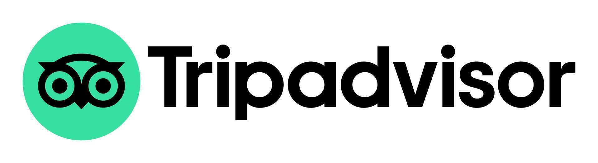 TripAdvisor logo, icon. Travel website vector