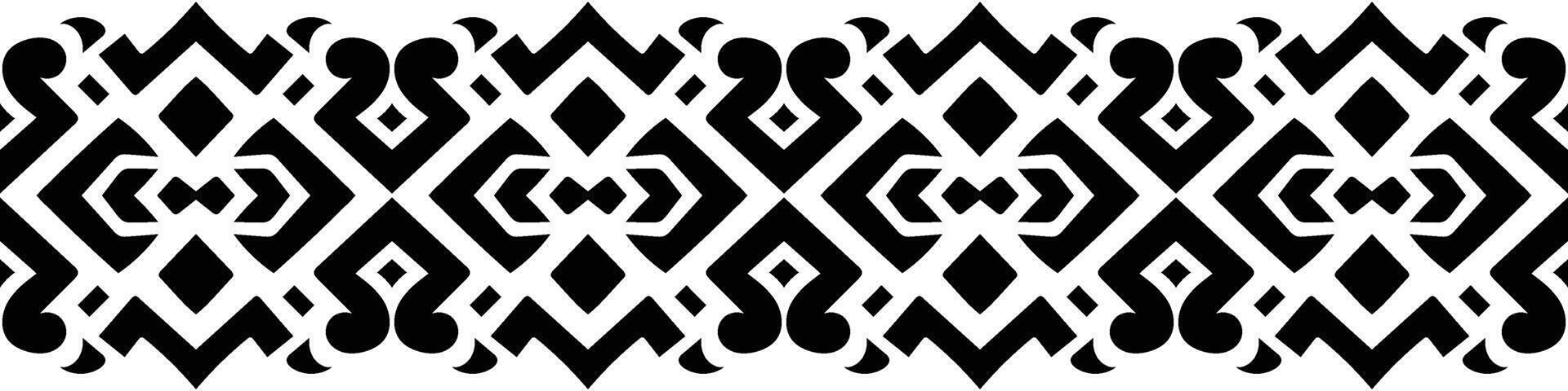 Ethnic border ornament pattern. Geometric oriental seamless pattern. Vintage element illustration. Baroque Floral Aztec tribal. Design for frame, textile, fabric, clothing, carpet, background. vector