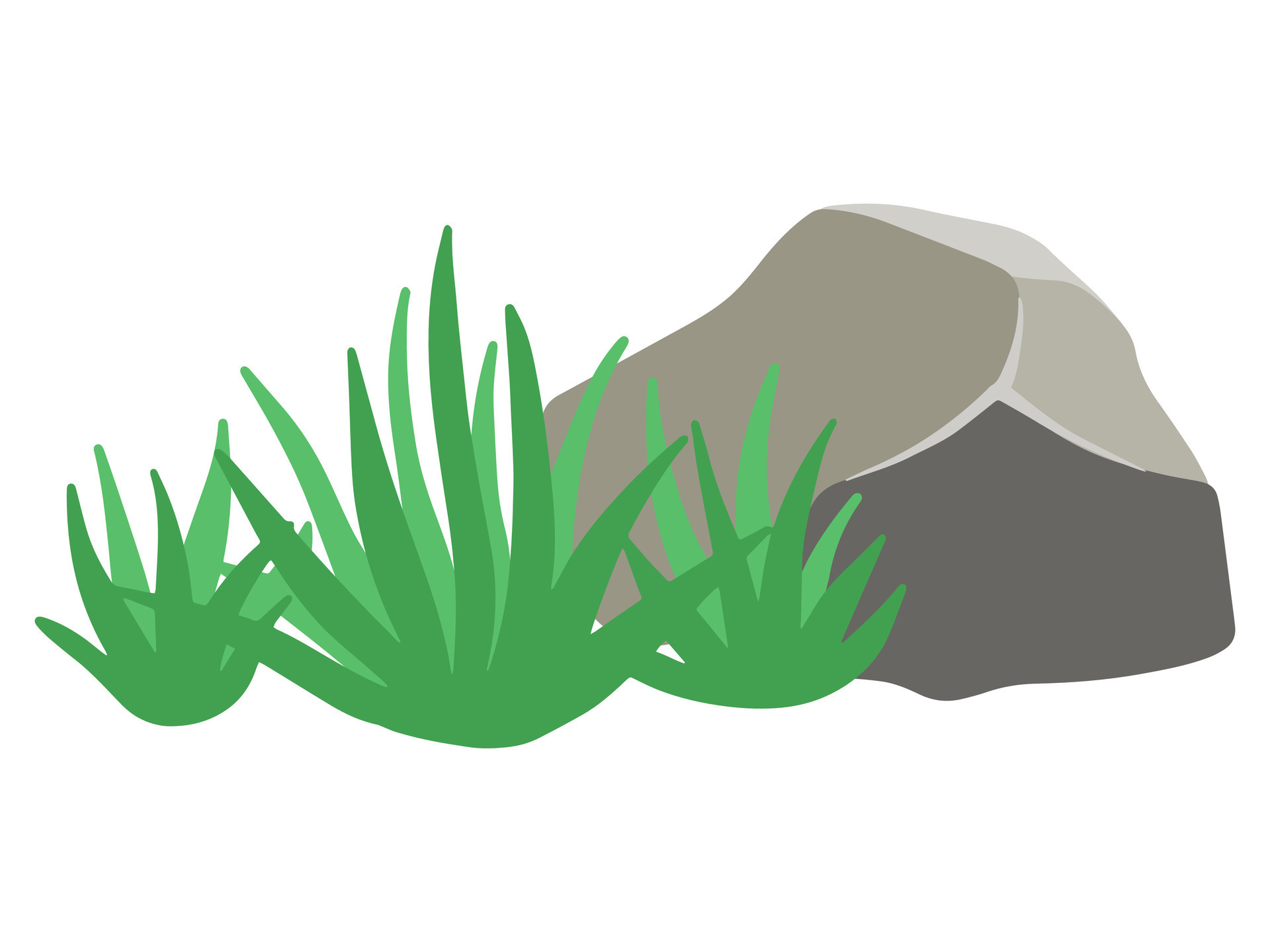 Rock Background with Grass 45589055 Vector Art at Vecteezy