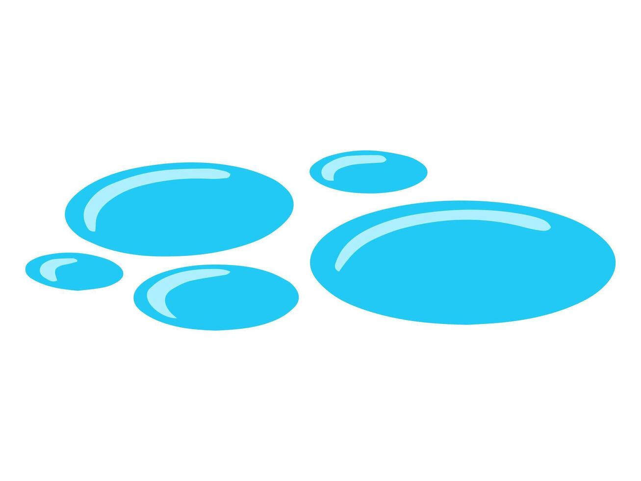 Water Spill Element Background vector