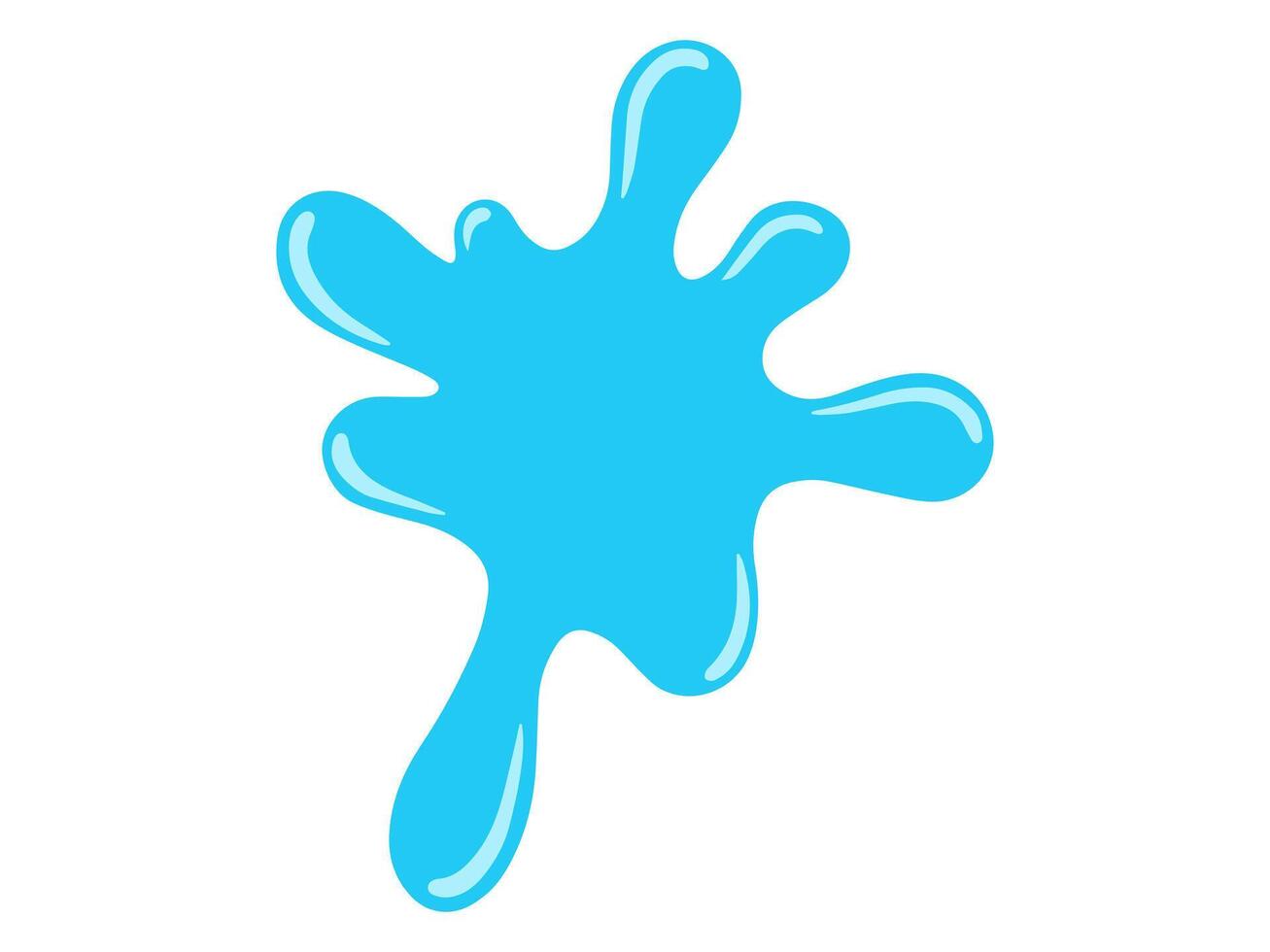 Water Spill Element Background vector