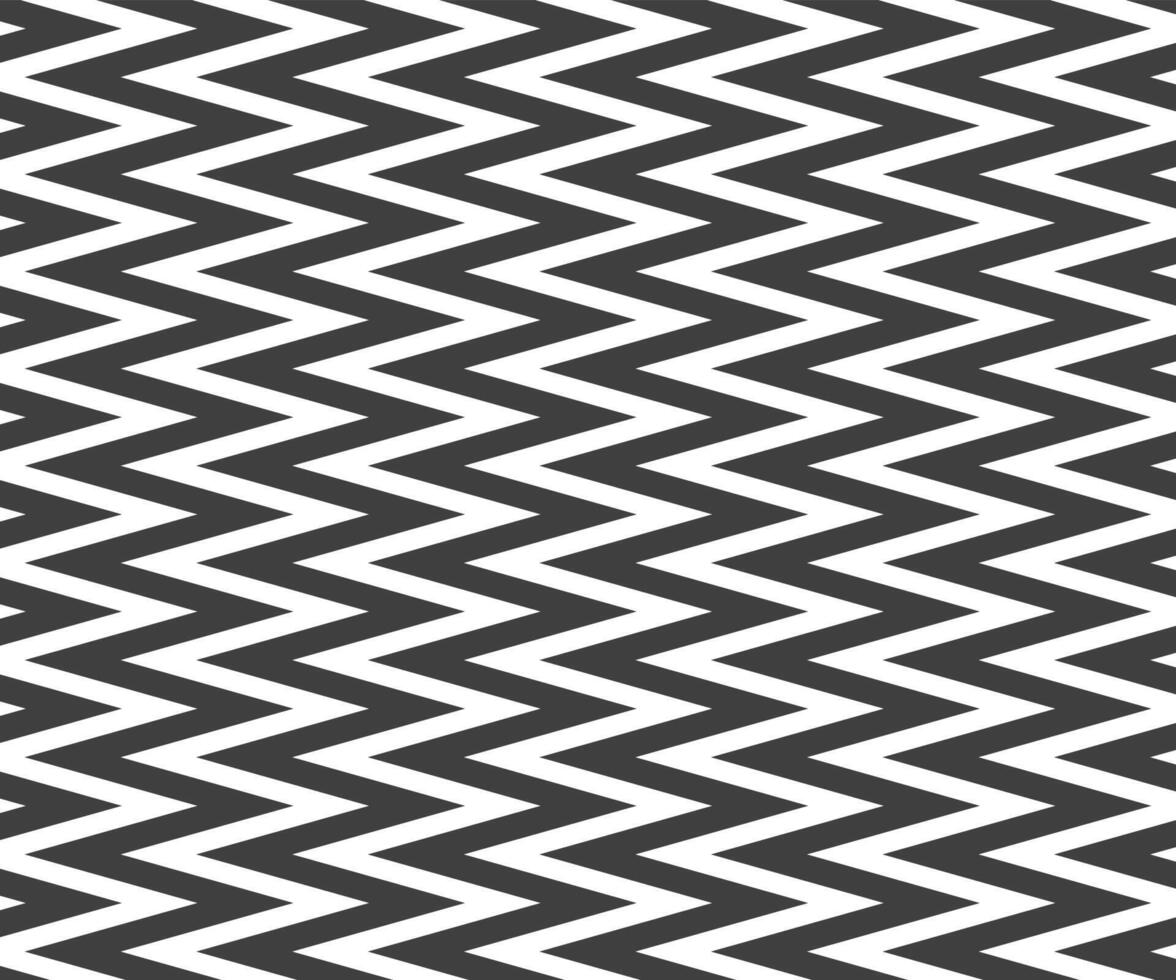 Zig Zag lines pattern. Black wavy line on white background. Abstract wave, illustration vector