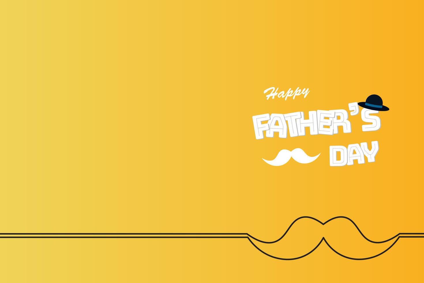 Happy Father's Day background design. vector