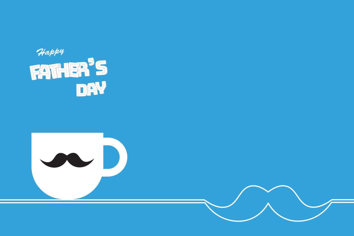 Happy Father's Day background design. vector