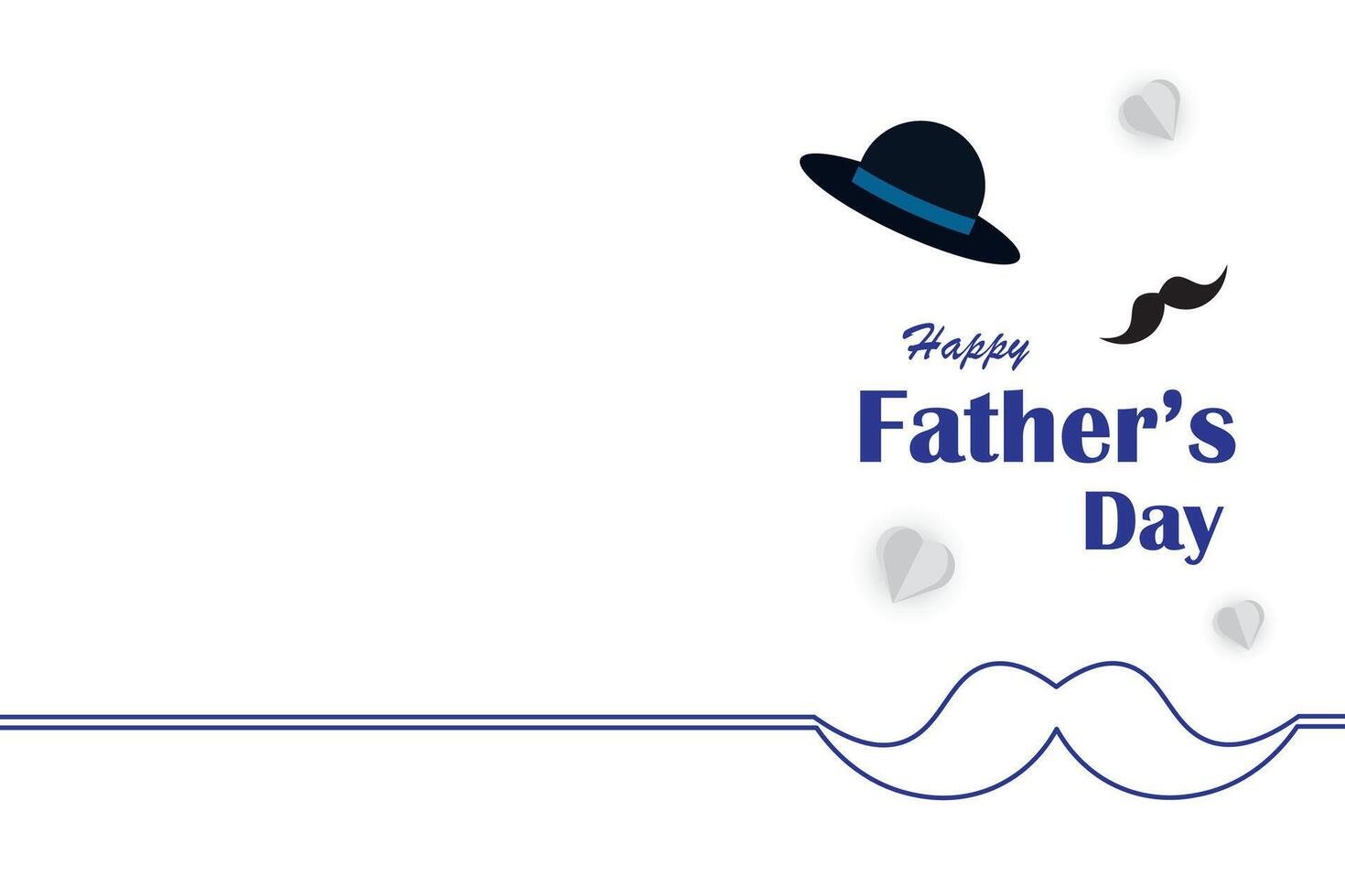 Happy Father's Day background design. vector