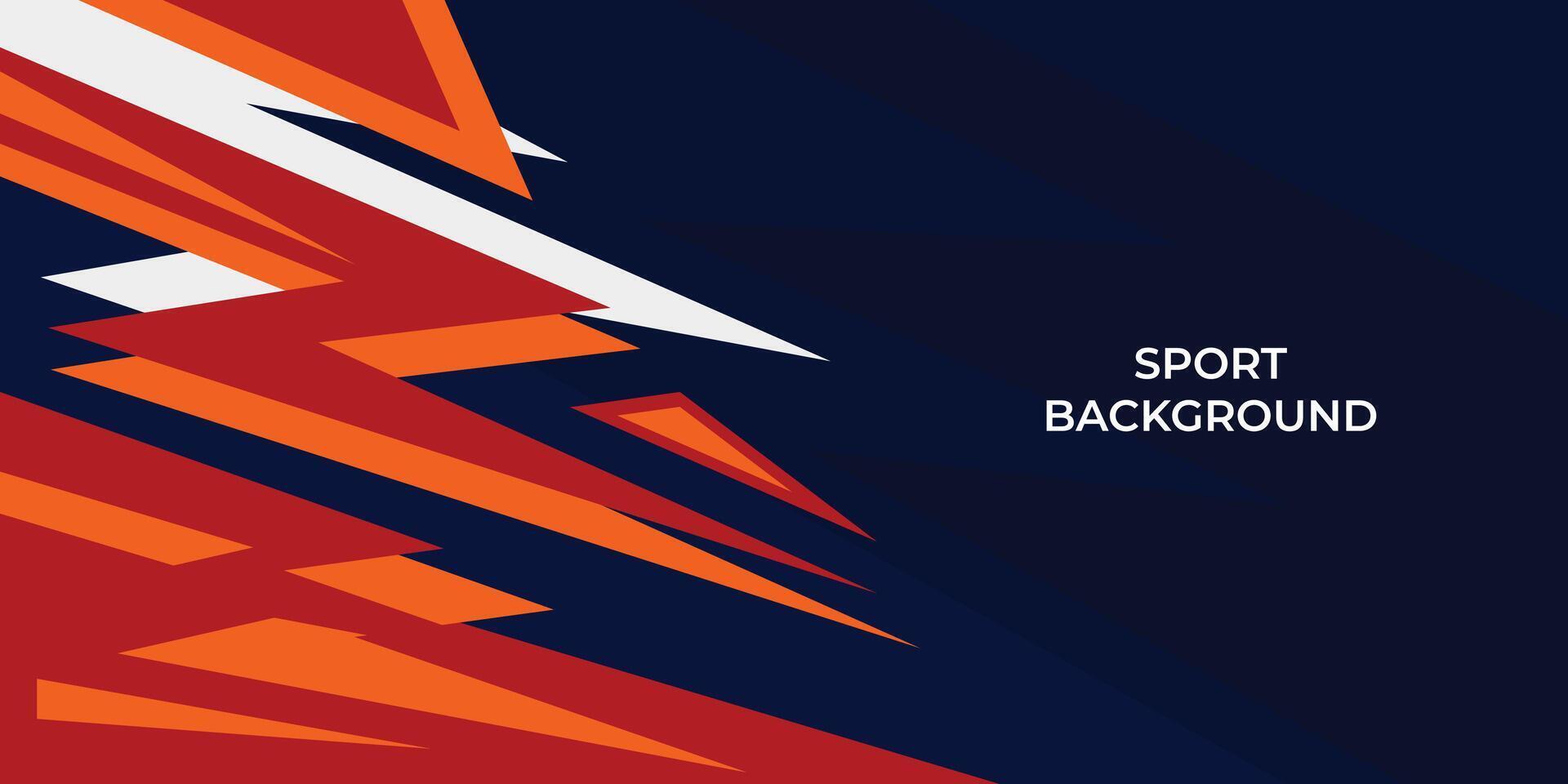 Blue and orange abstract sport background vector