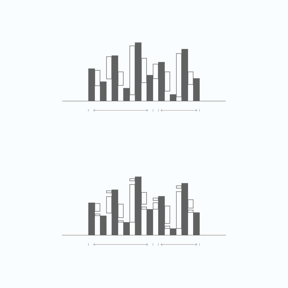 bar chart histogram business infographics, Graphs and charts vector