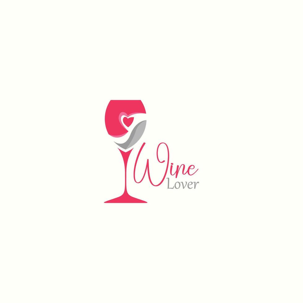 wine glass illustration for wine party vector