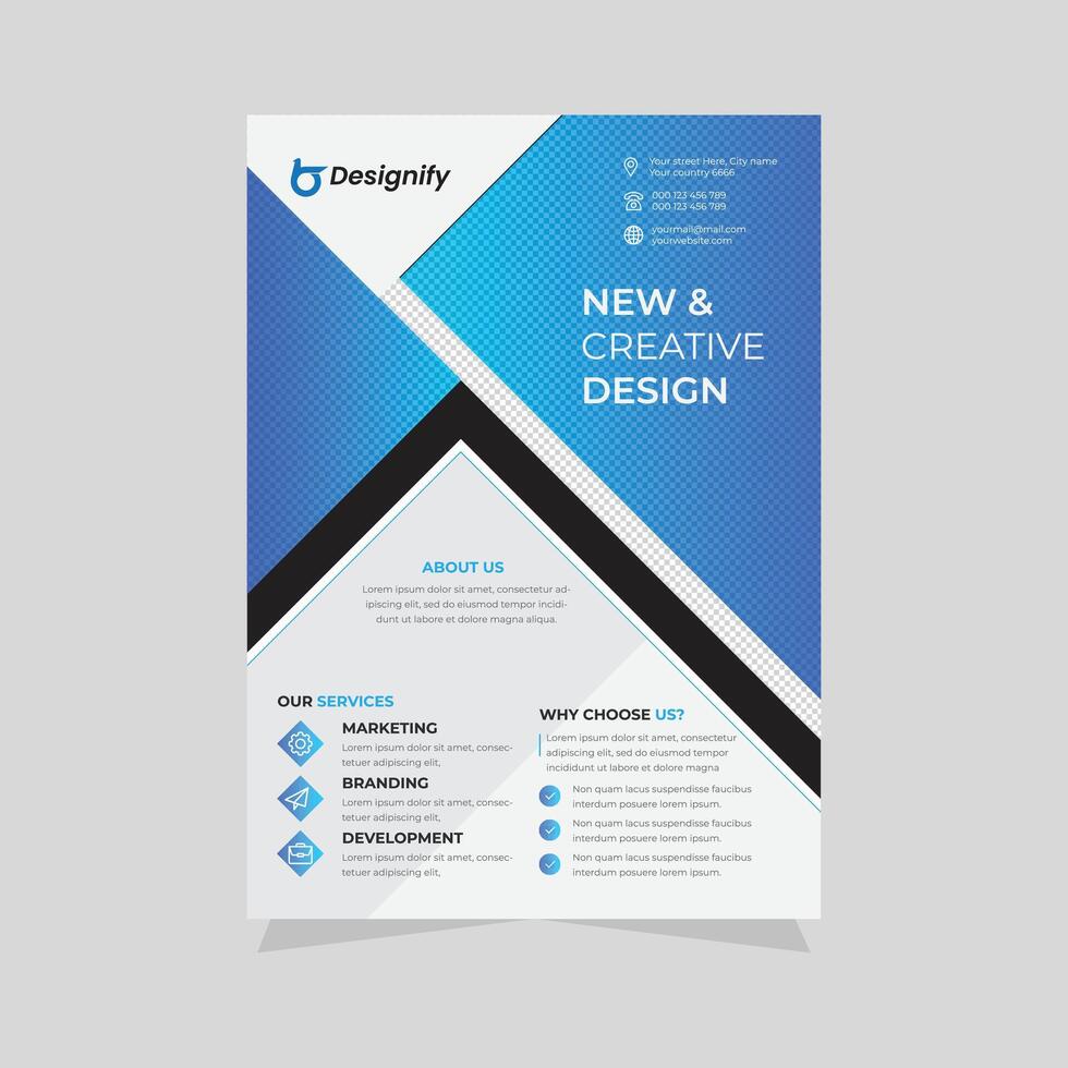 Corporate leaflet Business Flyer Design Template vector