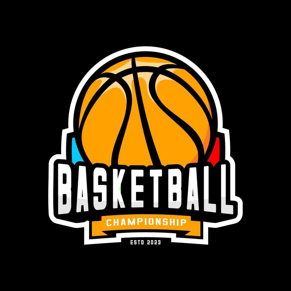 BASKETBALL LOGO SIMPLE vector