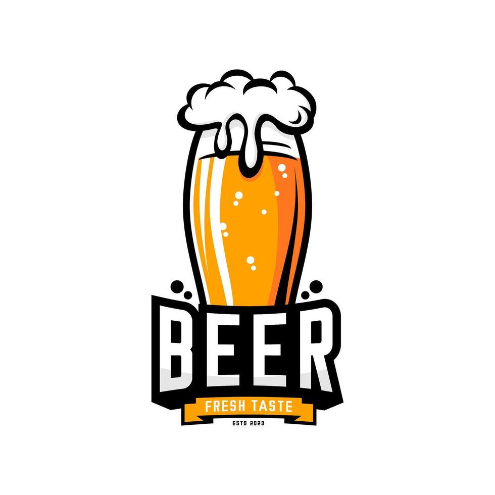 GLASS OF BEER vector