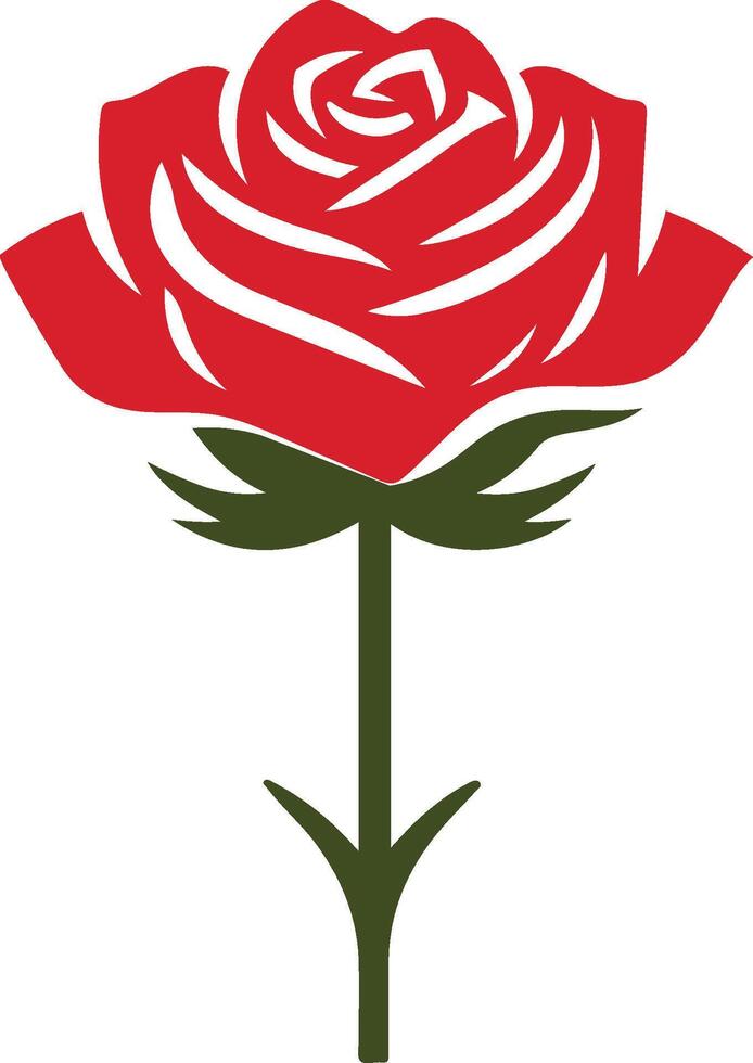 cute rose illustration eps 10 vector