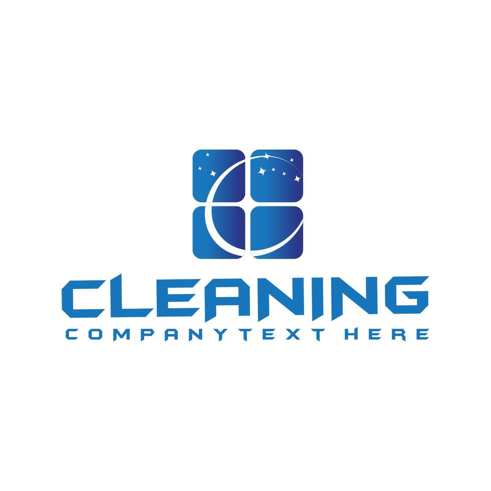 Unique new modern luxury premium cleaning logo design for your business vector