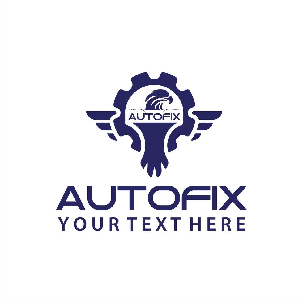 Auto fix logo design for your company vector