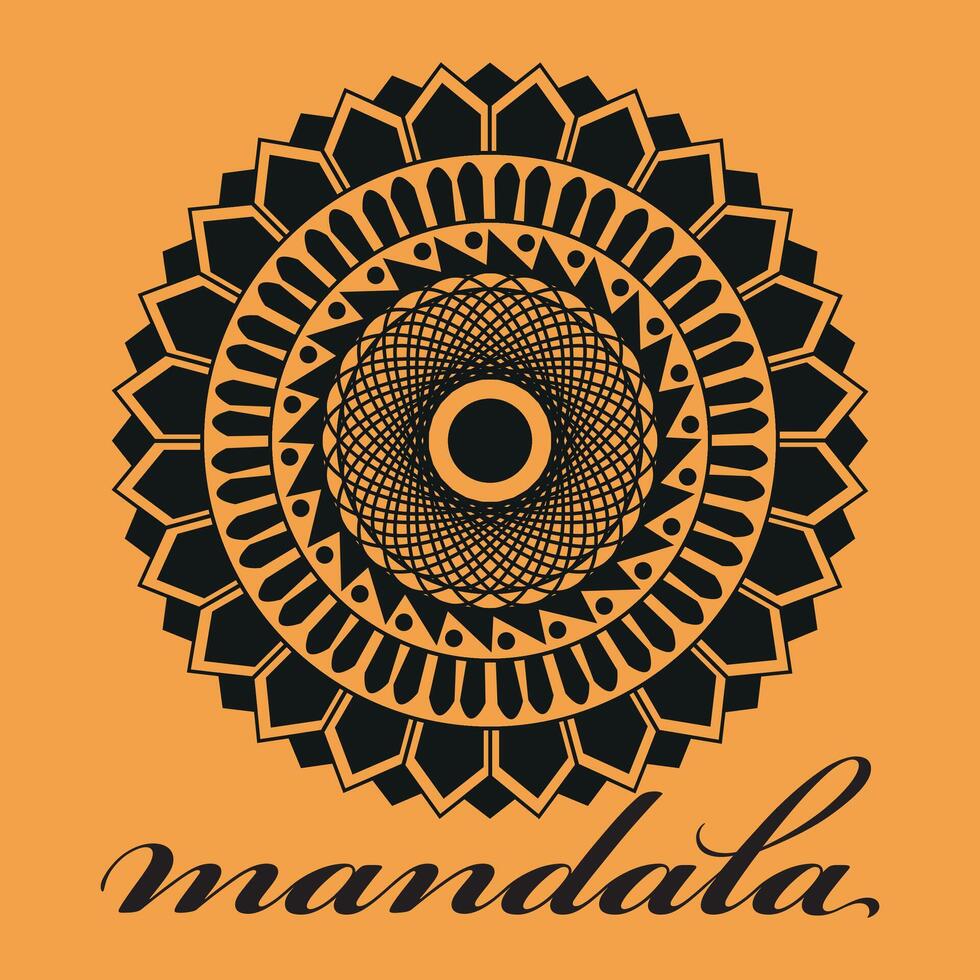 Custom unique new professional colouring book pages mandala vector