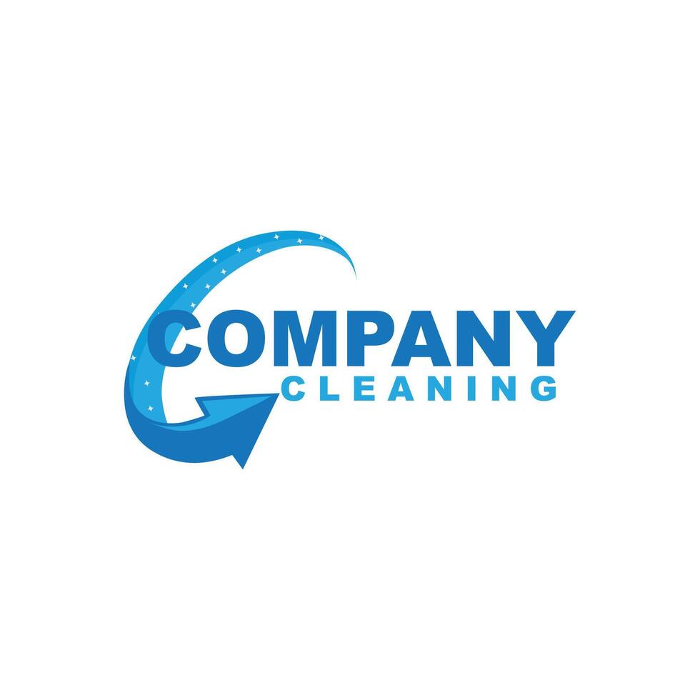 Unique new modern luxury premium cleaning logo design for your business vector