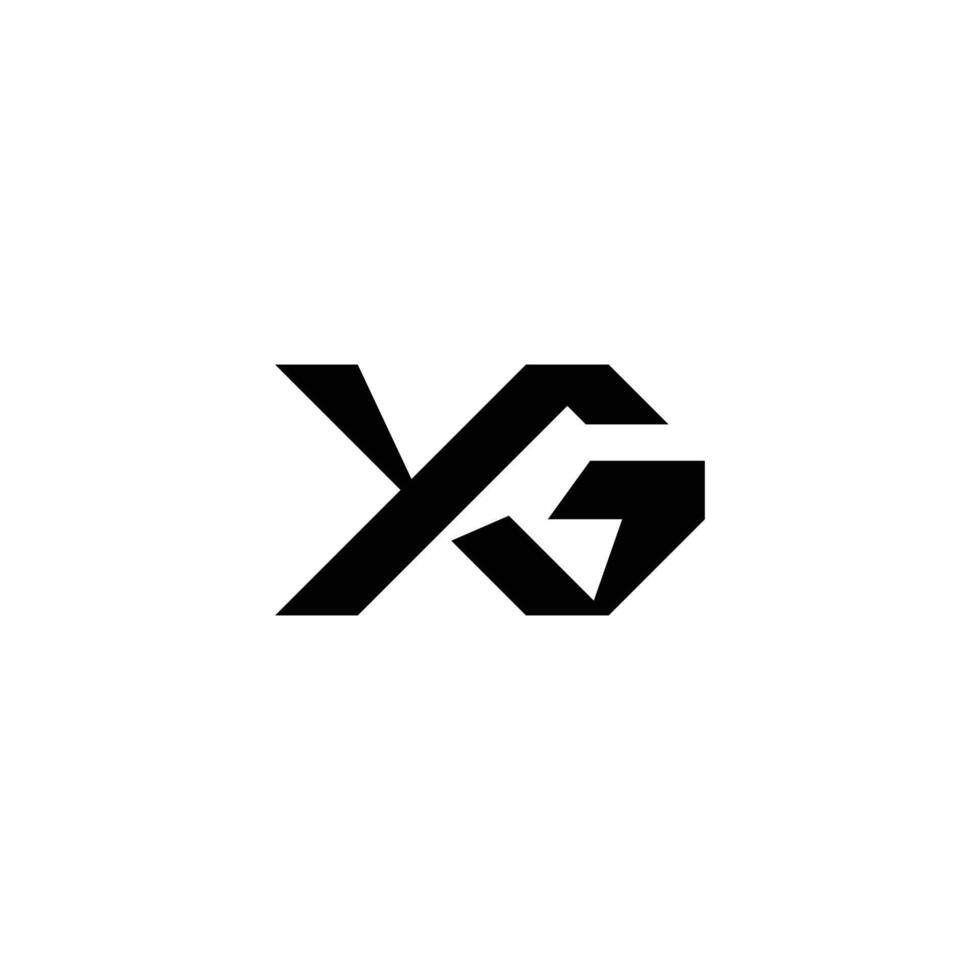 Alphabet Initials logo GY, YG, G and Y vector