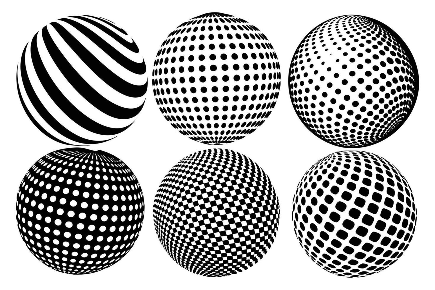Dotted orb design element on black vector
