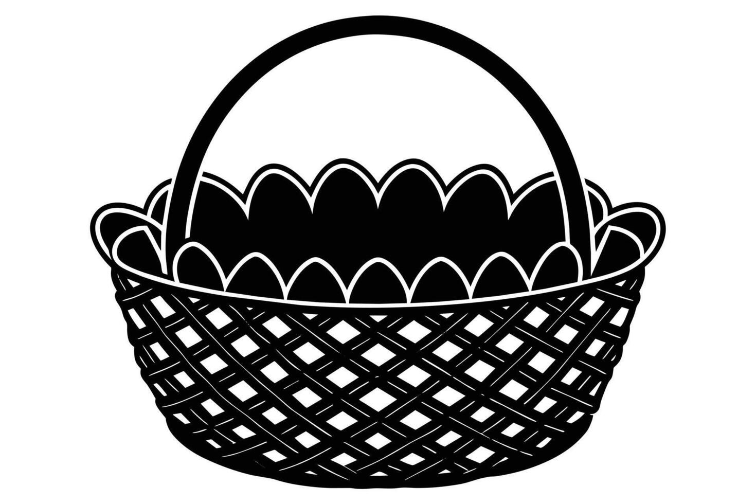 Basket illustration drawing design vector