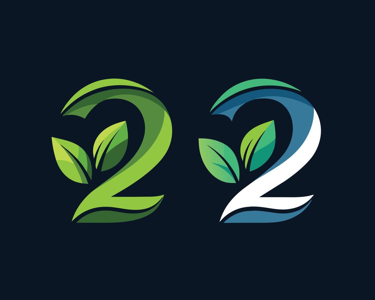 Leaf Number 2 illustration vector