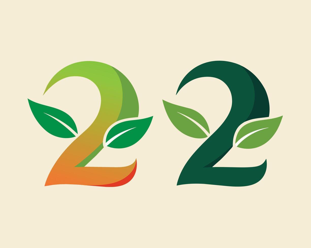 Leaf Number 2 illustration vector