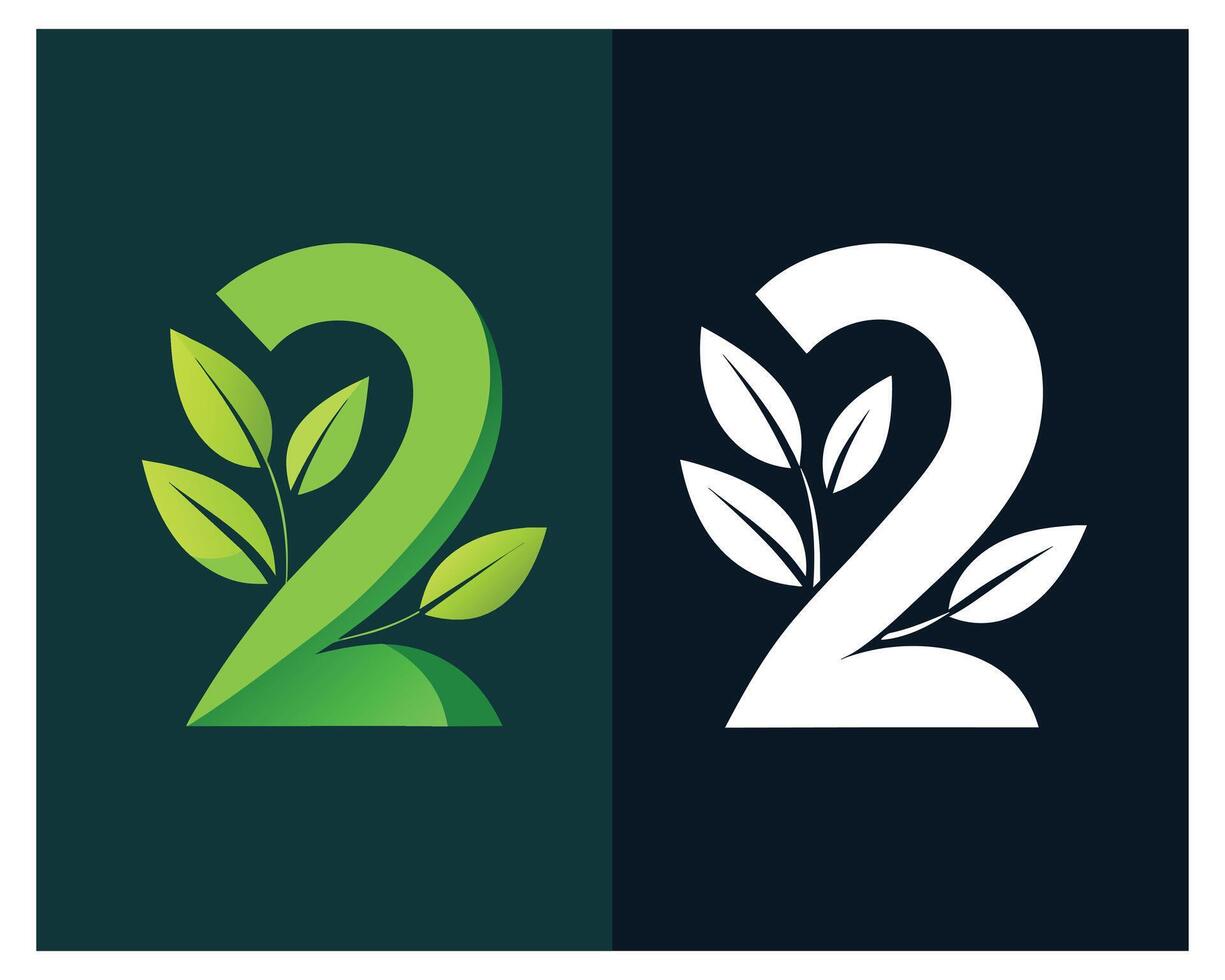 Leaf Number 2 illustration vector