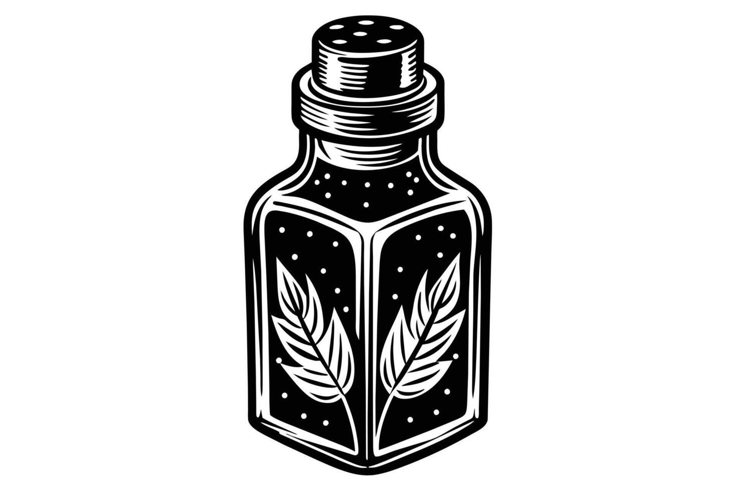 Drug syrup in bottles silhouette vector