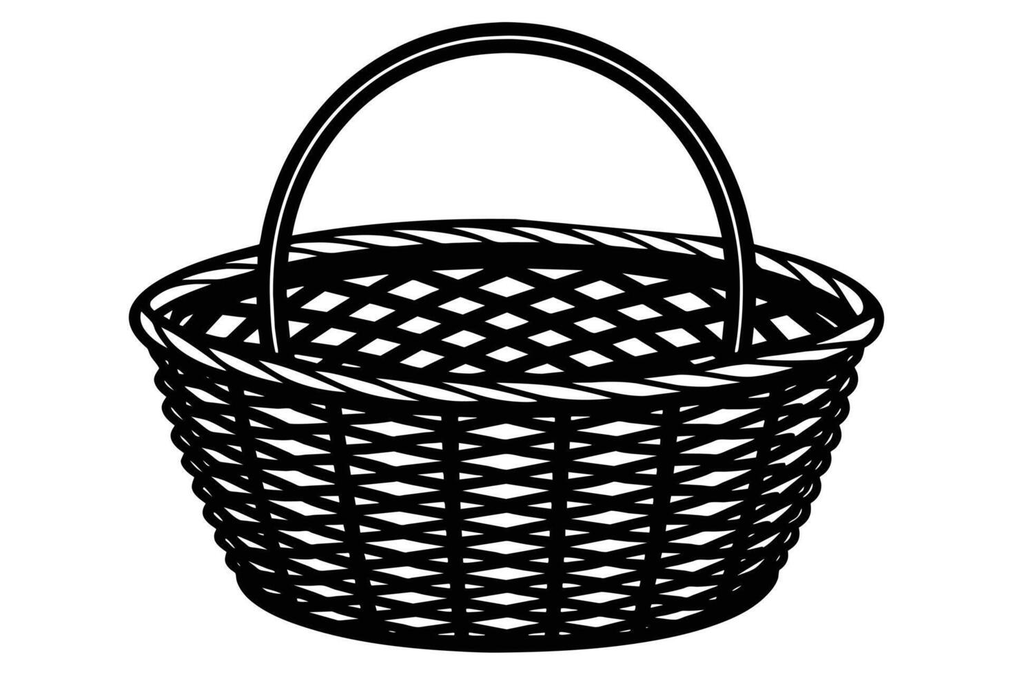 Basket illustration drawing design vector