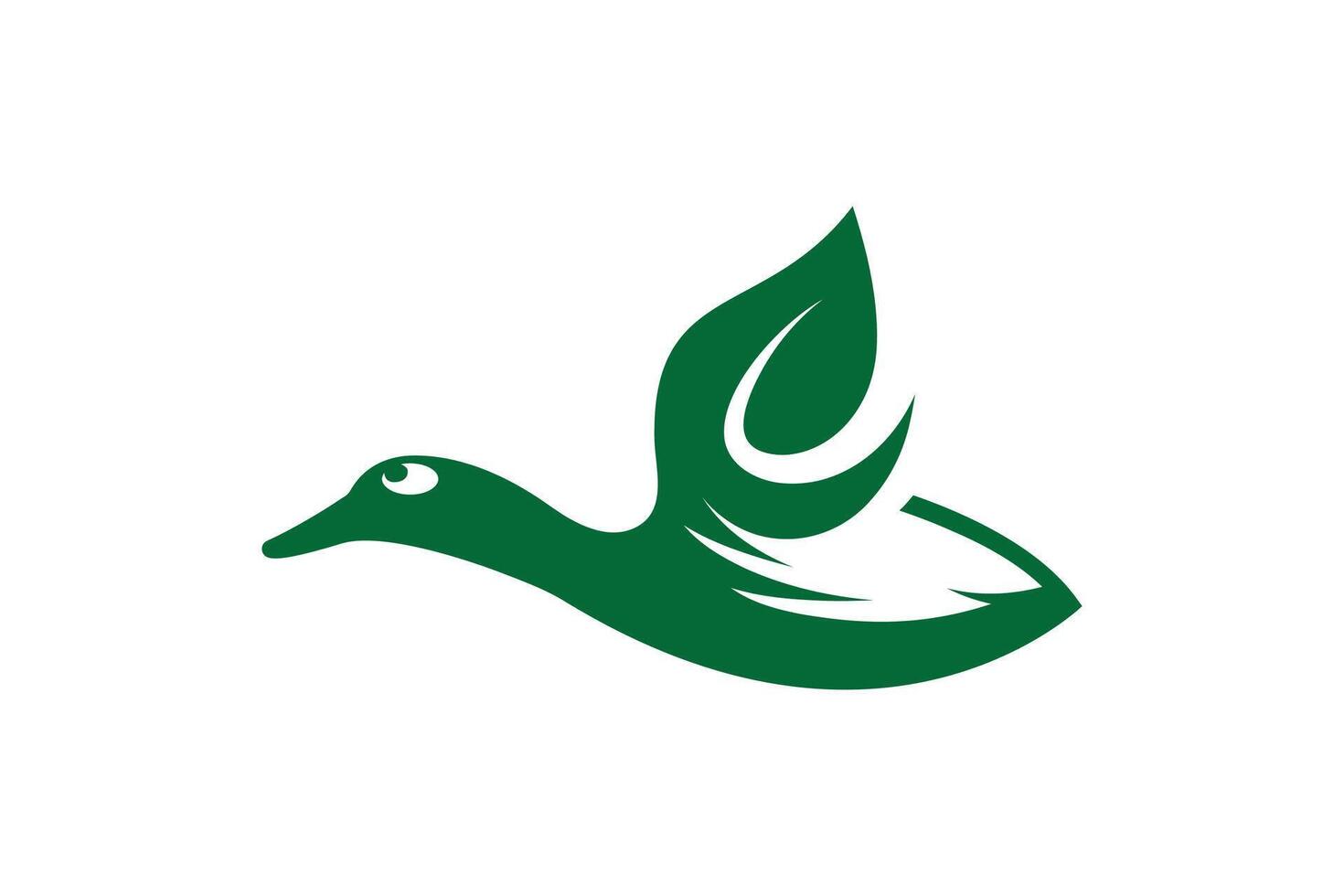 Duck leaf Logo vector
