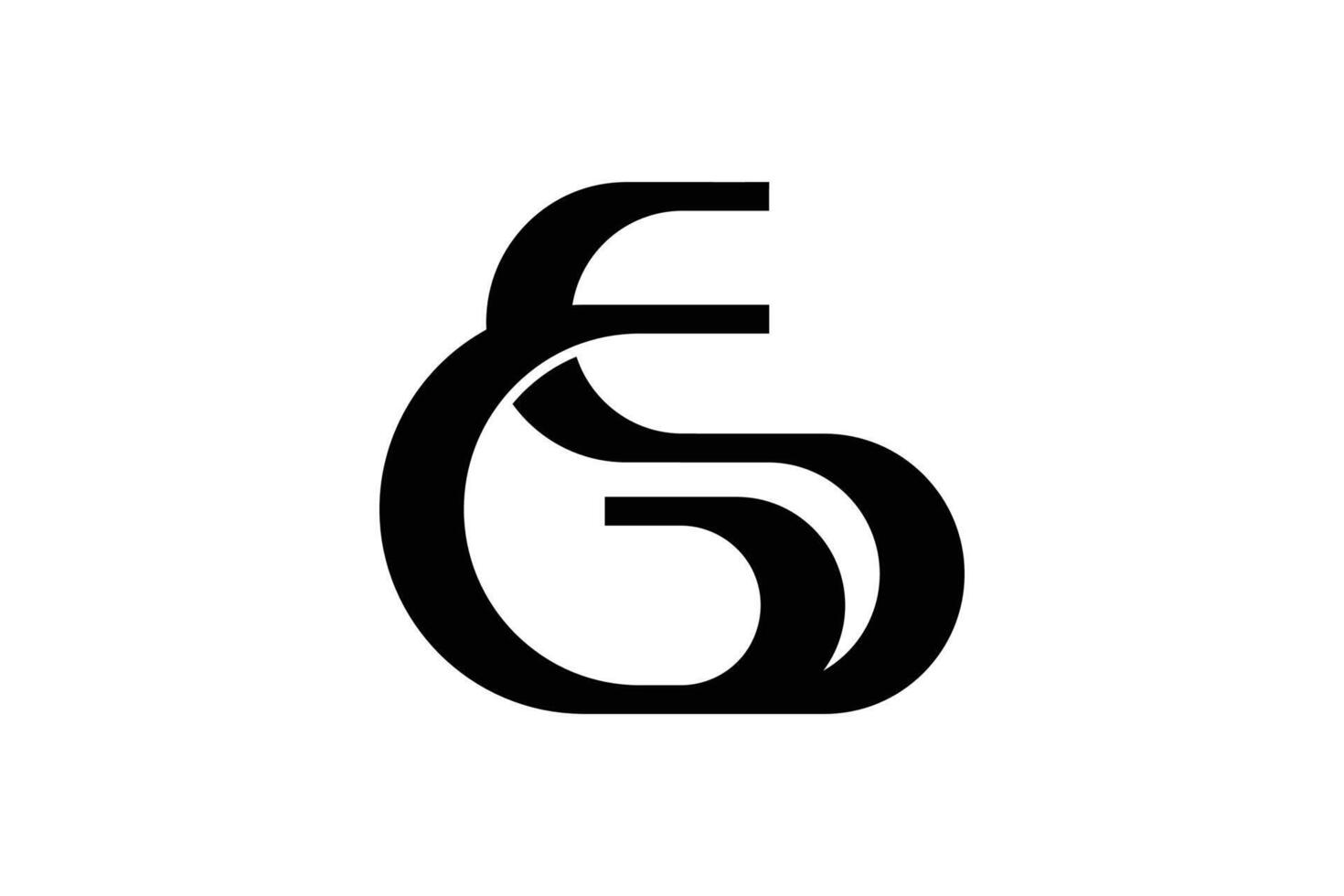 gs or sg logo vector