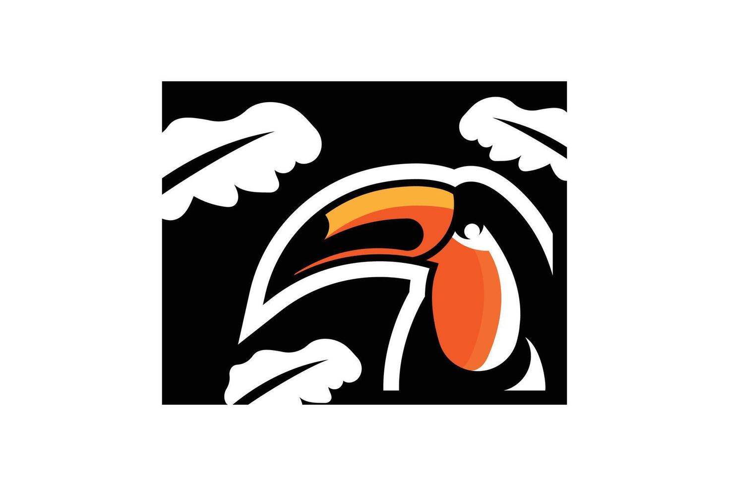 toucan logo modern vector