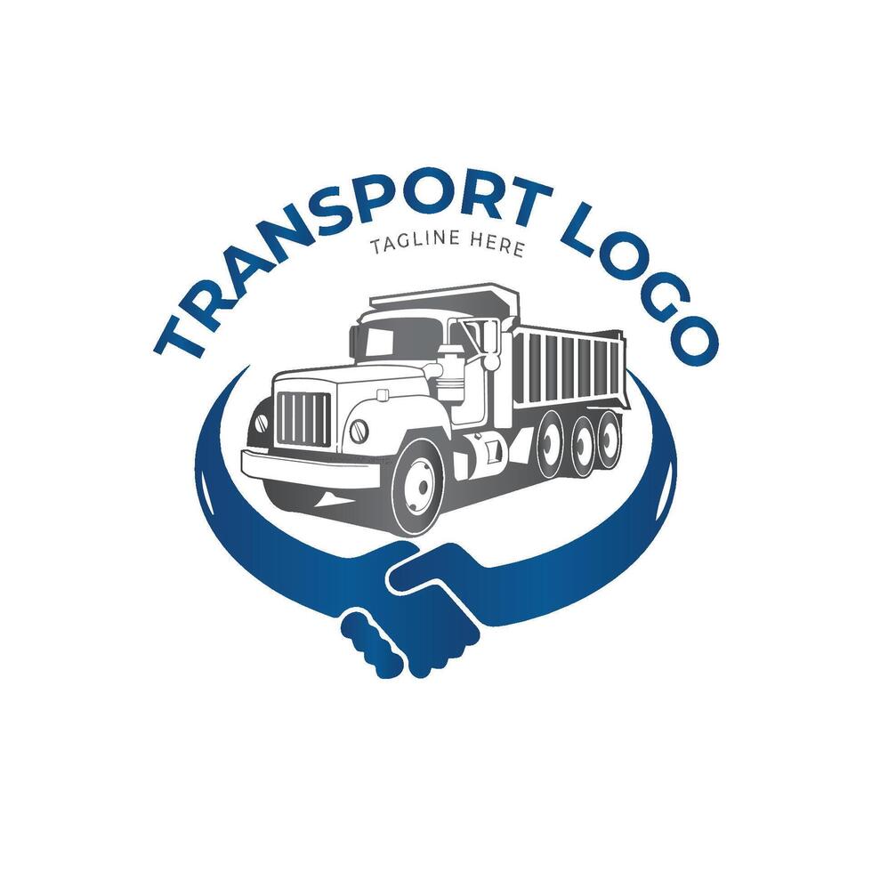 Transport company logo design vector