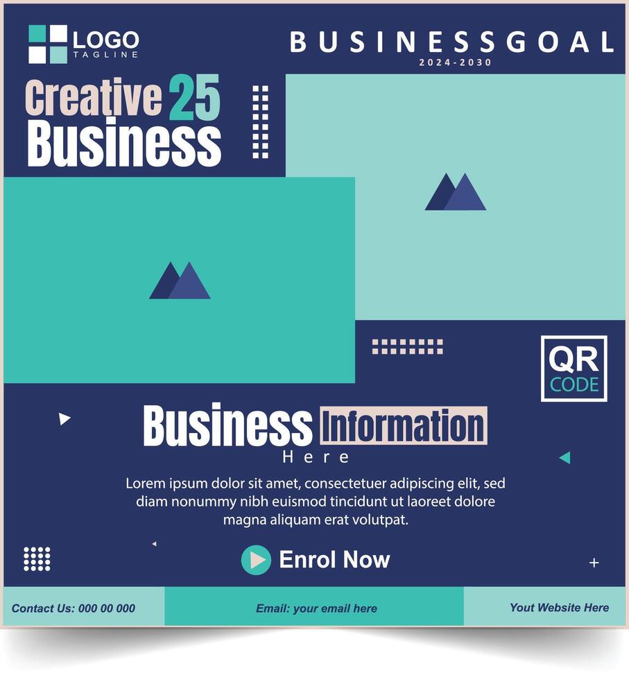 Social Media Banner Design Template vector