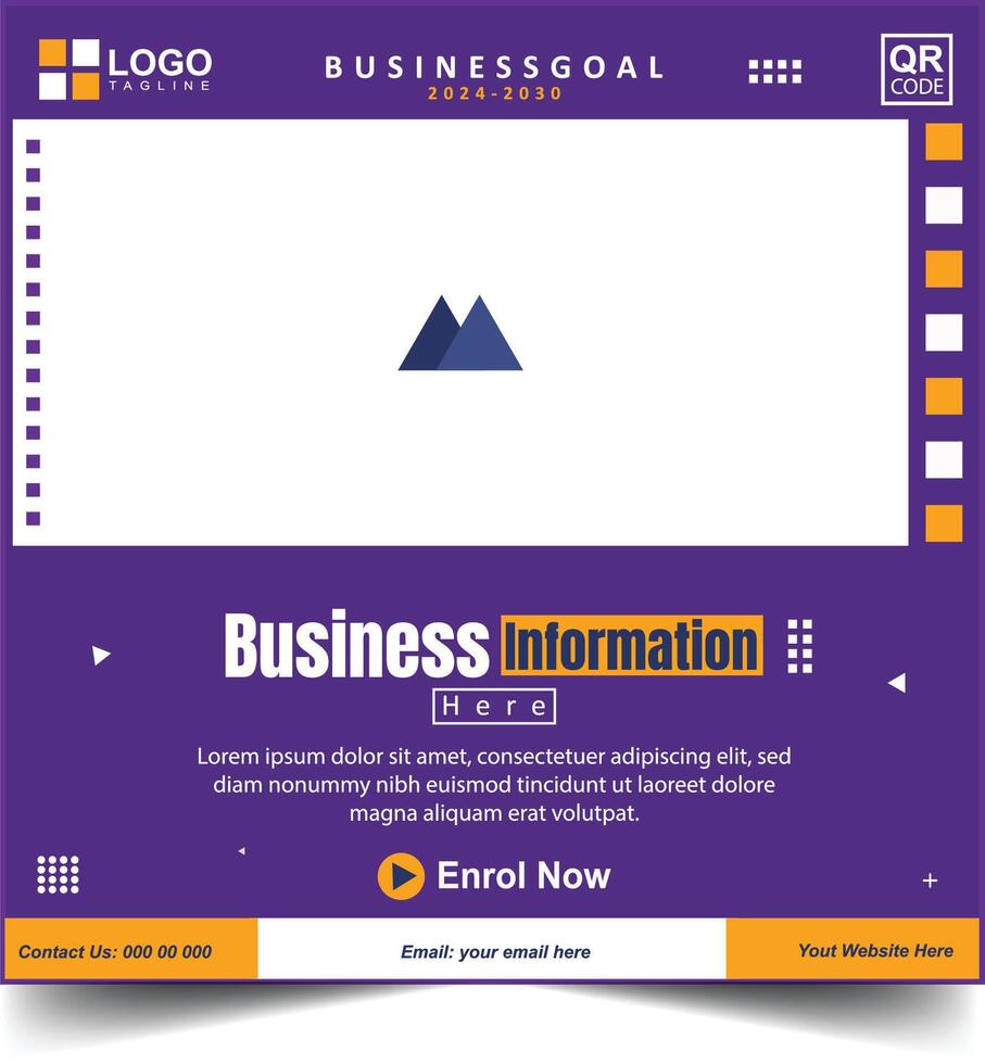 Social Media Banner Design Template vector