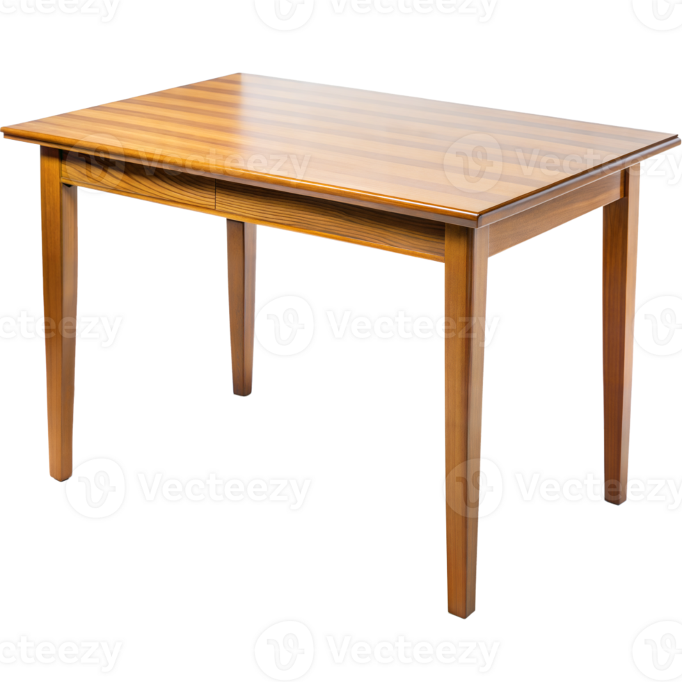 Wooden Table on Transparent Background png